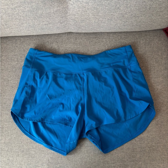 lululemon athletica Women's Blue Speed Up 2.5 Shorts - Picture 2 of 7